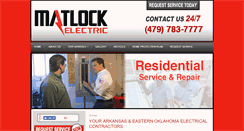 Desktop Screenshot of matlock-electric.com